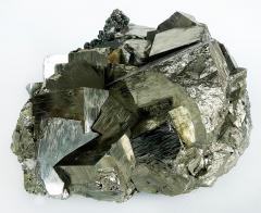 Monumental Peruvian Pyrite Cluster Weighing 92 lbs  - 4214890