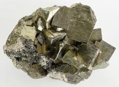 Monumental Peruvian Pyrite Cluster Weighing 92 lbs  - 4214891