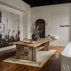 Monumental Reclaimed Elm Dining Table - 4176070