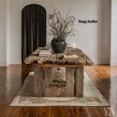 Monumental Reclaimed Elm Dining Table - 4176071