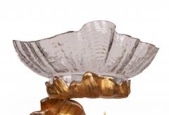 Monumental Silvered and Gilt Bronze Glass Centerpiece of Poseidon  - 2592973