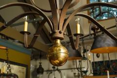 Monumental Two Tier Forged Iron Tuscarawas Chandelier - 1776478