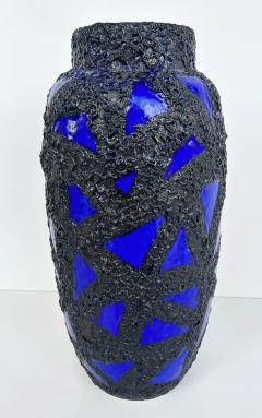Monumental West German Ceramic Lava Glaze Fish Vases Colorful pair - 3611880