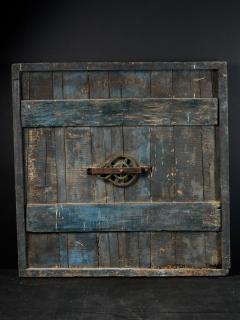 Monumental early 19th C Clock on a Polychromed panel - 1997020