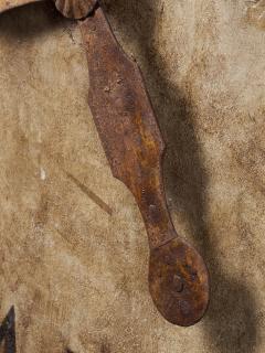 Monumental early 19th C Clock on a Polychromed panel - 1997023