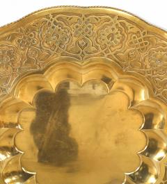 Moorish Round Brass Tray - 4408032