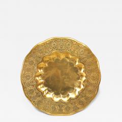 Moorish Round Brass Tray - 4412432