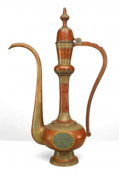 Moorish Style Enamel Floral Ewer - 4322792