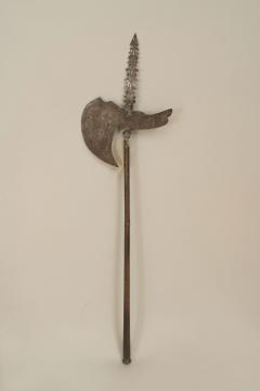 Moorish Style Etched Iron Halberd - 4517432