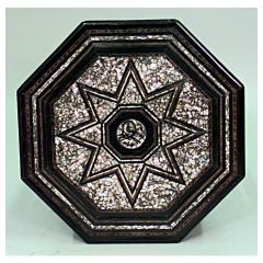 Moorish ebonized lacquer with pearl inlaid octagonal taboret - 4659188