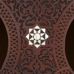 Moorish style mother of pearl inlaid hardwood three piece furniture set - 2282861