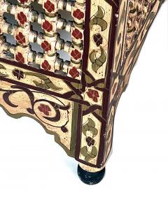 Moorish style polychromed square table with tile top - 2397067