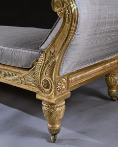 Morel Hughes MOREL AND HUGHES REGENCY CARVED GILTWOOD DAYBED - 3279729