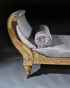 Morel Hughes MOREL AND HUGHES REGENCY CARVED GILTWOOD DAYBED - 3279732