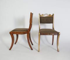 Morel Hughes Pair of English Regency Side Chairs attributed to Morel Hughes - 1955446