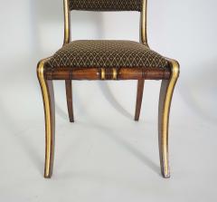 Morel Hughes Pair of English Regency Side Chairs attributed to Morel Hughes - 1955449