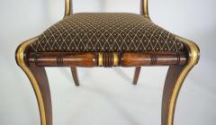 Morel Hughes Pair of English Regency Side Chairs attributed to Morel Hughes - 1955450