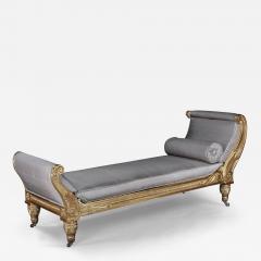 Morel Hughes The Badminton House Regency Giltwood and Silk Upholstered Daybed - 2885896