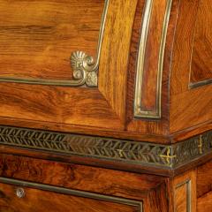 Morel and Seddon Rosewood Regency kneehole bureau cabinet attributed to Seddon and Morel - 2771088