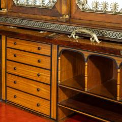 Morel and Seddon Rosewood Regency kneehole bureau cabinet attributed to Seddon and Morel - 2771089