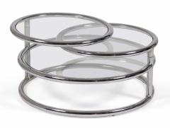 Morex Italian Space Age Convertible Articulating Chrome Coffee Tables - 2791776