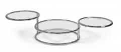 Morex Italian Space Age Convertible Articulating Chrome Coffee Tables - 2791778