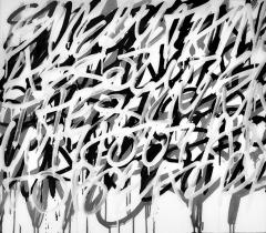 Morgan Clayhall White Graffiti Cabinet - 1354715