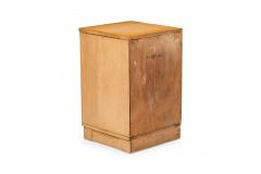 Morgan Furniture American Mid Century Light Wooden Three Drawer Brass Scroll Han - 4652038