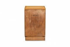 Morgan Furniture American Mid Century Light Wooden Three Drawer Brass Scroll Han - 4652039