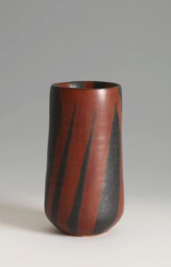 Morino Taimei Russet Black Vase 1980s - 4713022