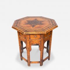 Moroccan Brass Inlaid Low Table - 4526967