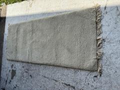 Moroccan Thick Nap White Wool Runner Rug - 4383295