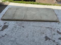 Moroccan Thick Nap White Wool Runner Rug - 4383347