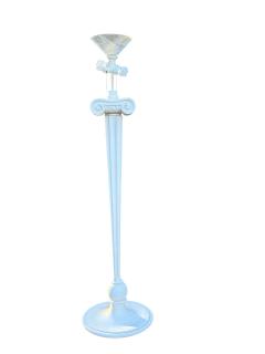 Morris Lapidus EXCEPTIONAL WHITE COMPOSITE IONIC COLUMN FLOOR LAMP - 4442140