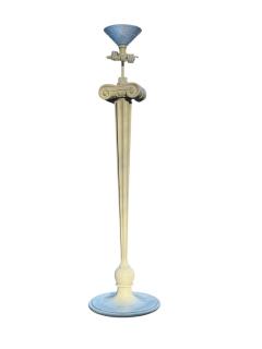 Morris Lapidus EXCEPTIONAL WHITE COMPOSITE IONIC COLUMN FLOOR LAMP - 4442142
