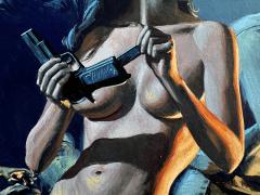 Morton Kunstler Night Attack Mens Magazine Action Sex and Violence - 4409897