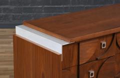 Mosaic Brutalist Modern Walnut Dresser by Tobago - 4243507