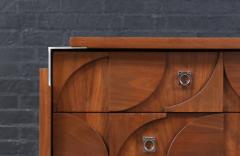Mosaic Brutalist Modern Walnut Dresser by Tobago - 4243508