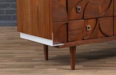 Mosaic Brutalist Modern Walnut Dresser by Tobago - 4243511
