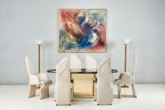 Mosaic Marble and Brass Dining Table 1970 - 2904888