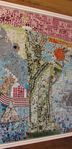 Mosaic Panel of The Bicentennial in New York Harbor 1978 4 by 8 feet - 1144542