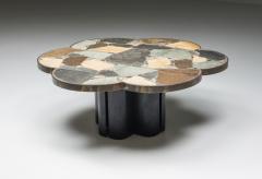 Mosaic Stone Flower Shaped Coffee Table 1950s - 2427433