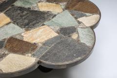 Mosaic Stone Flower Shaped Coffee Table 1950s - 2427455