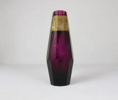 Moser Glassworks Ludwig Moser Art Deco Amethyst Crystal Glass Vase Karlsbad Czechoslovakia 1920 - 4057831