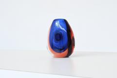 Moser Glassworks Vladimir Mika blue glass Unikat vase Atelier Ludwig Moser Czech 1969 - 4148824