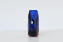 Moser Glassworks Vladimir Mika blue glass Unikat vase Atelier Ludwig Moser Czech 1969 - 4148830