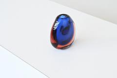 Moser Glassworks Vladimir Mika blue glass Unikat vase Atelier Ludwig Moser Czech 1969 - 4148832