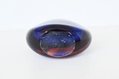 Moser Glassworks Vladimir Mika blue glass Unikat vase Atelier Ludwig Moser Czech 1969 - 4148833