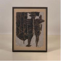 Moshe Tamir Signed and Numbered Framed Brutalist Print by Moshe Tamir - 2869131