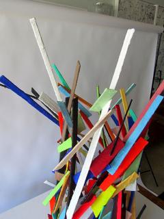 Moshe Y American Modern Abstract Expressionist Mixed Media Sculpture Moshe Y - 4703066